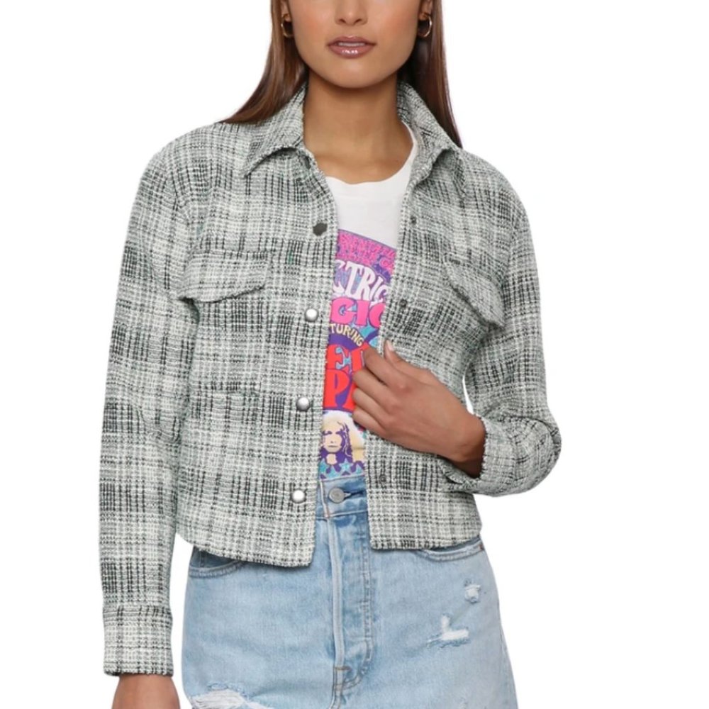 NWT BB Dakota Lead By Tweed Jacket